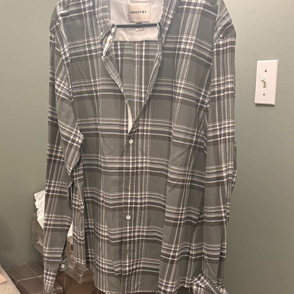 Men's Green striped Shirt